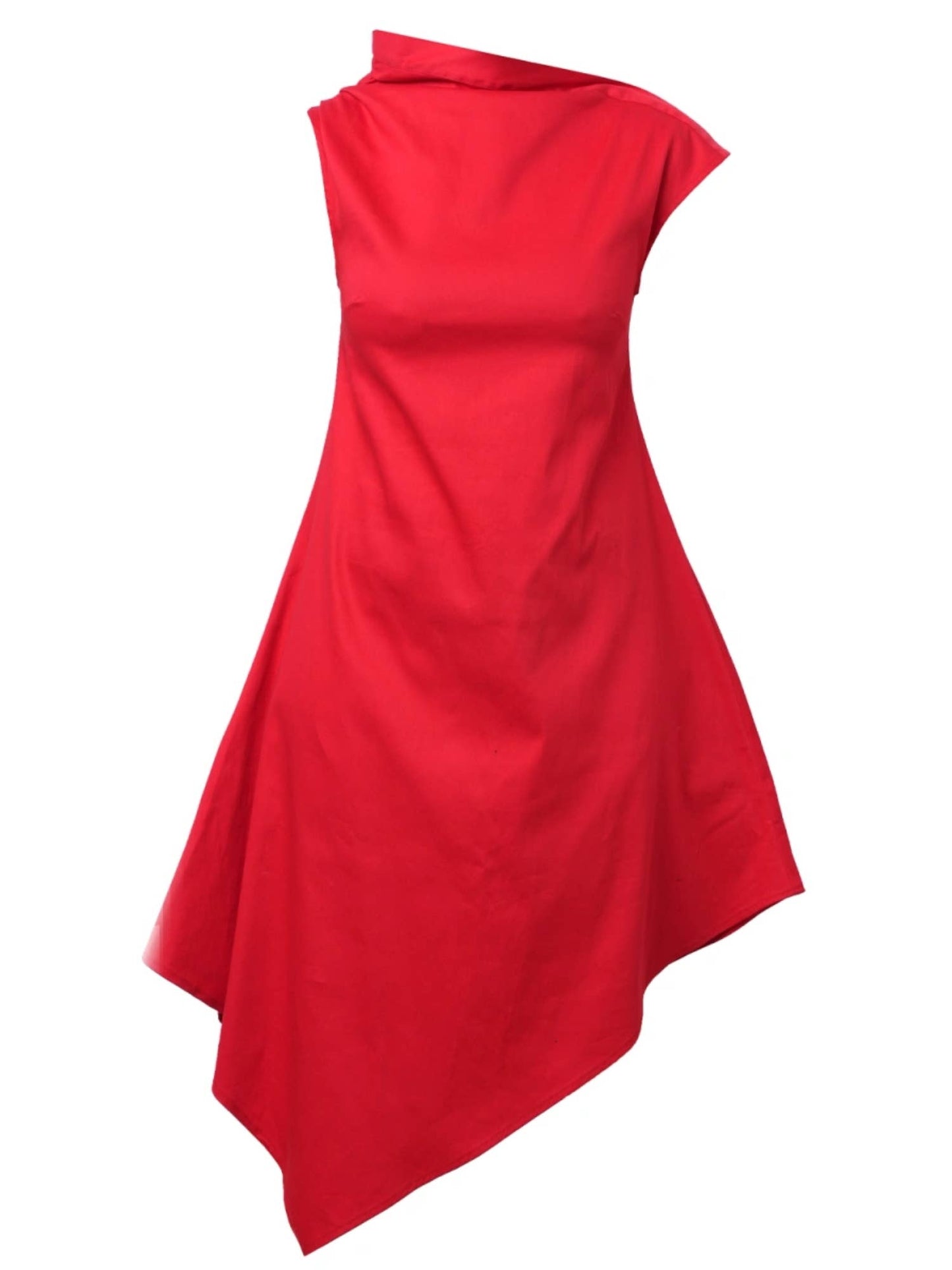 Elegant Satin Cotton Dress In Mint: Black / XL