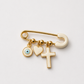 Baby Safety Pin Charm