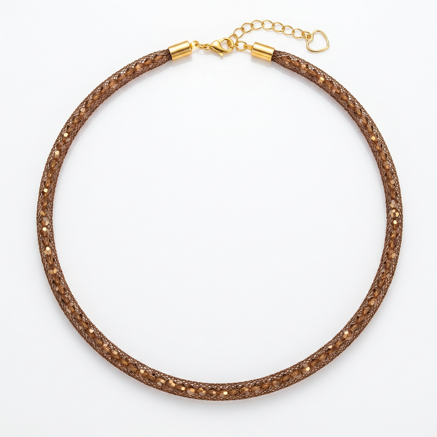 Hematite and Nylon Necklace