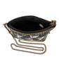 Sip Happens Black and Diamond Beaded Martini Crossbody