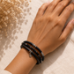 Midnight Noir Multi-Strand Wrap Bracelet