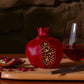 Pomegranate Candle with Golden Seeds 3.5x3in: Unscented
