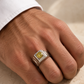 Men’s Yellow Stone Statement Ring