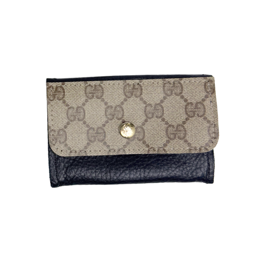 Tessa Wallet - Upcycled Designer: GG Black