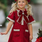 Cozy Meets Chic Burgundy Tweed Dress: Burgundy