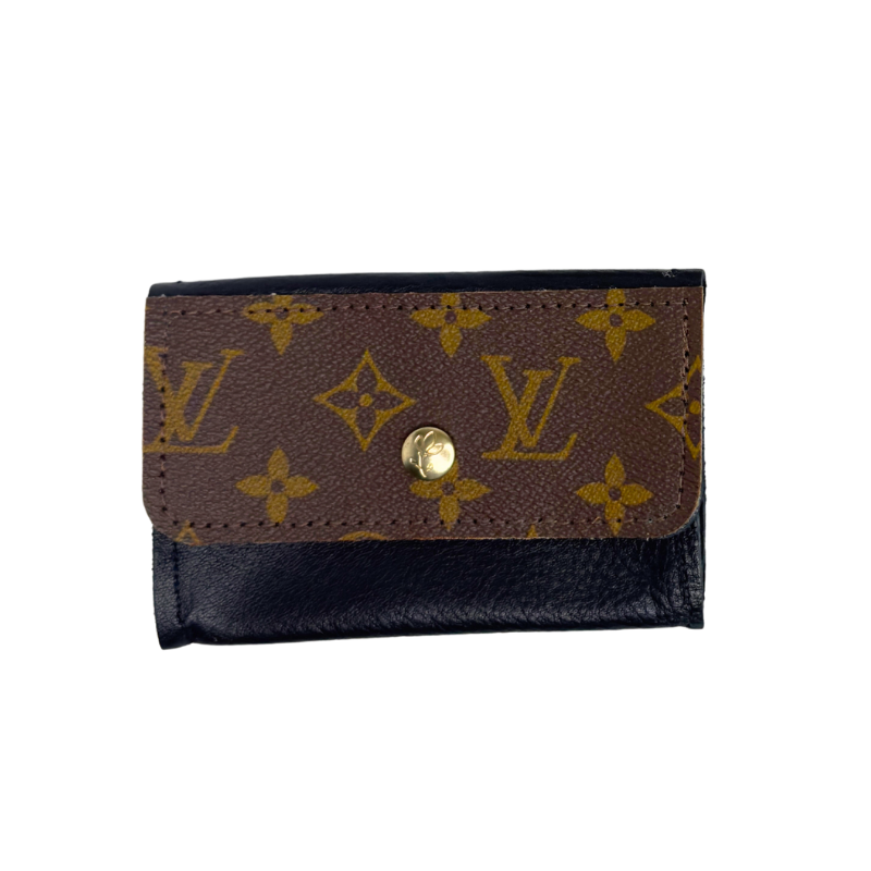 Tessa Wallet - Upcycled Designer: GG Black