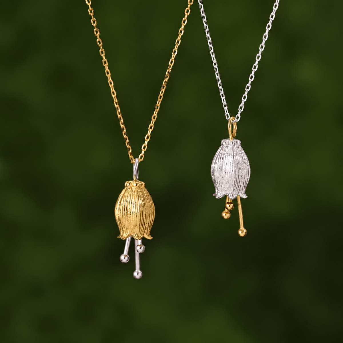 Lily Drop Pendant Necklace