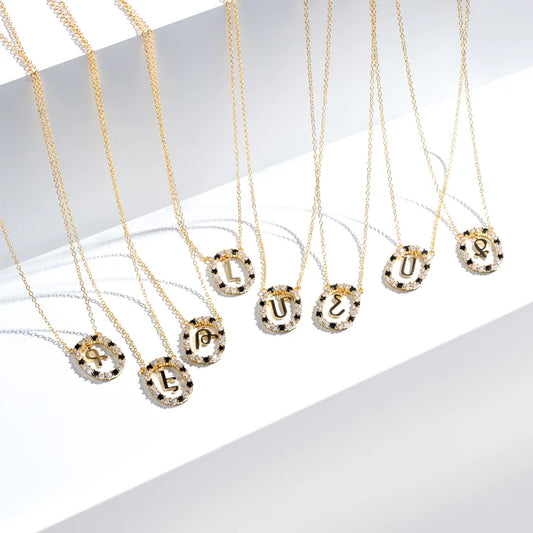 Armenian Elegance: Gold-Plated Initial Necklaces