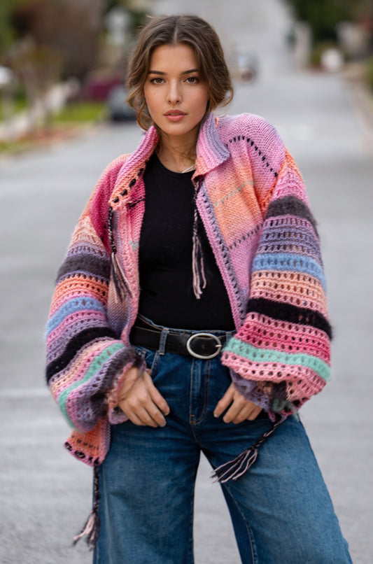 A Dance of Pastels Short Cardigan