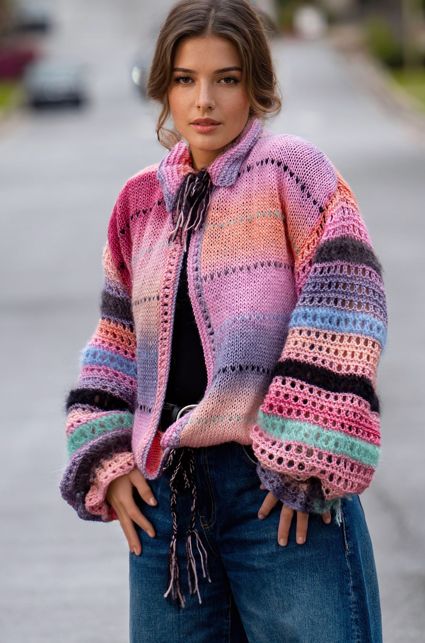 A Dance of Pastels Short Cardigan