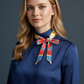 Armenian Alphabet and Rug Design Neck Bow