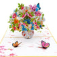 3D Pop-Out Flower Basket & Butterfly Card
