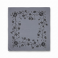 Batik Pomegranate Gray Silk Scarf