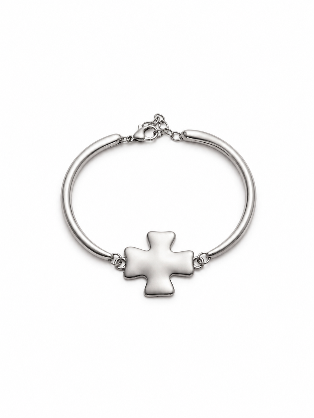 Silver Cross Bracelet