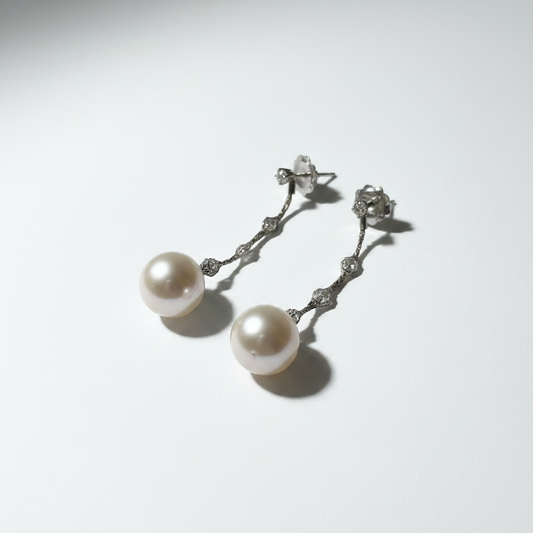 Silver Mesh Earring