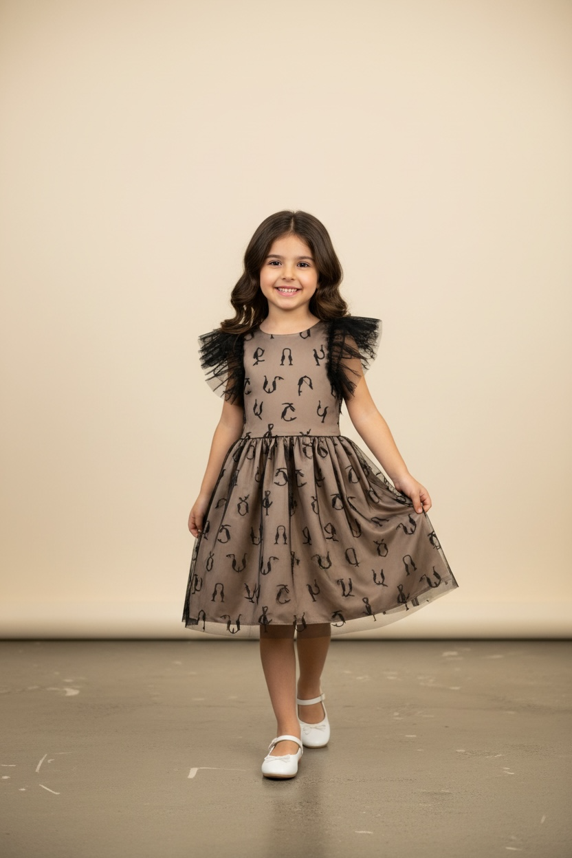 Black Alphabet Dress