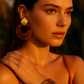 Kenle Shell Earring-Brown