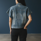 Sleeveless Loose Denim Jacket