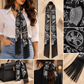 Printed Fringed Detail Scarf: 10 / One Size