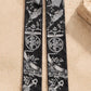 Printed Fringed Detail Scarf: 10 / One Size
