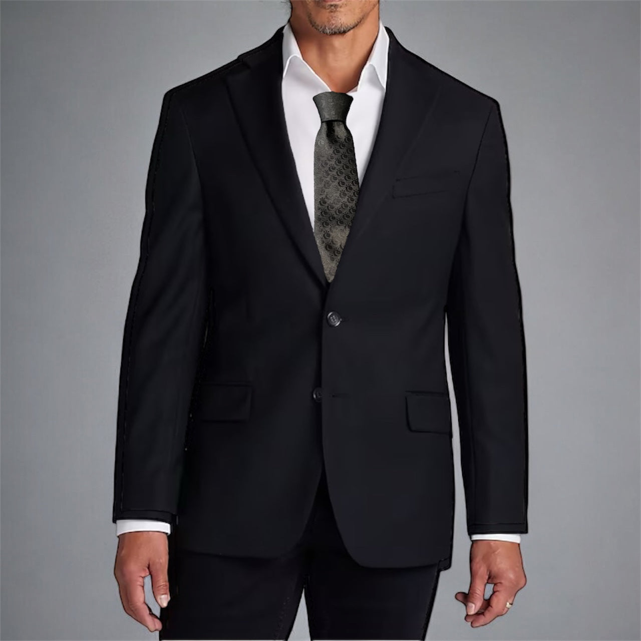 Crimson Elegance in Black