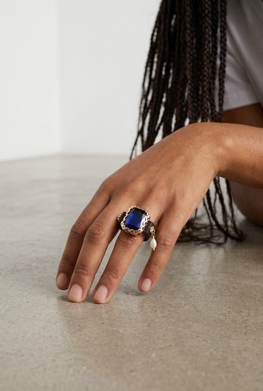 Square Stone Ring