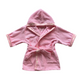 Bath, Beach or Pool Robe in Baby Pink with Swan Trim