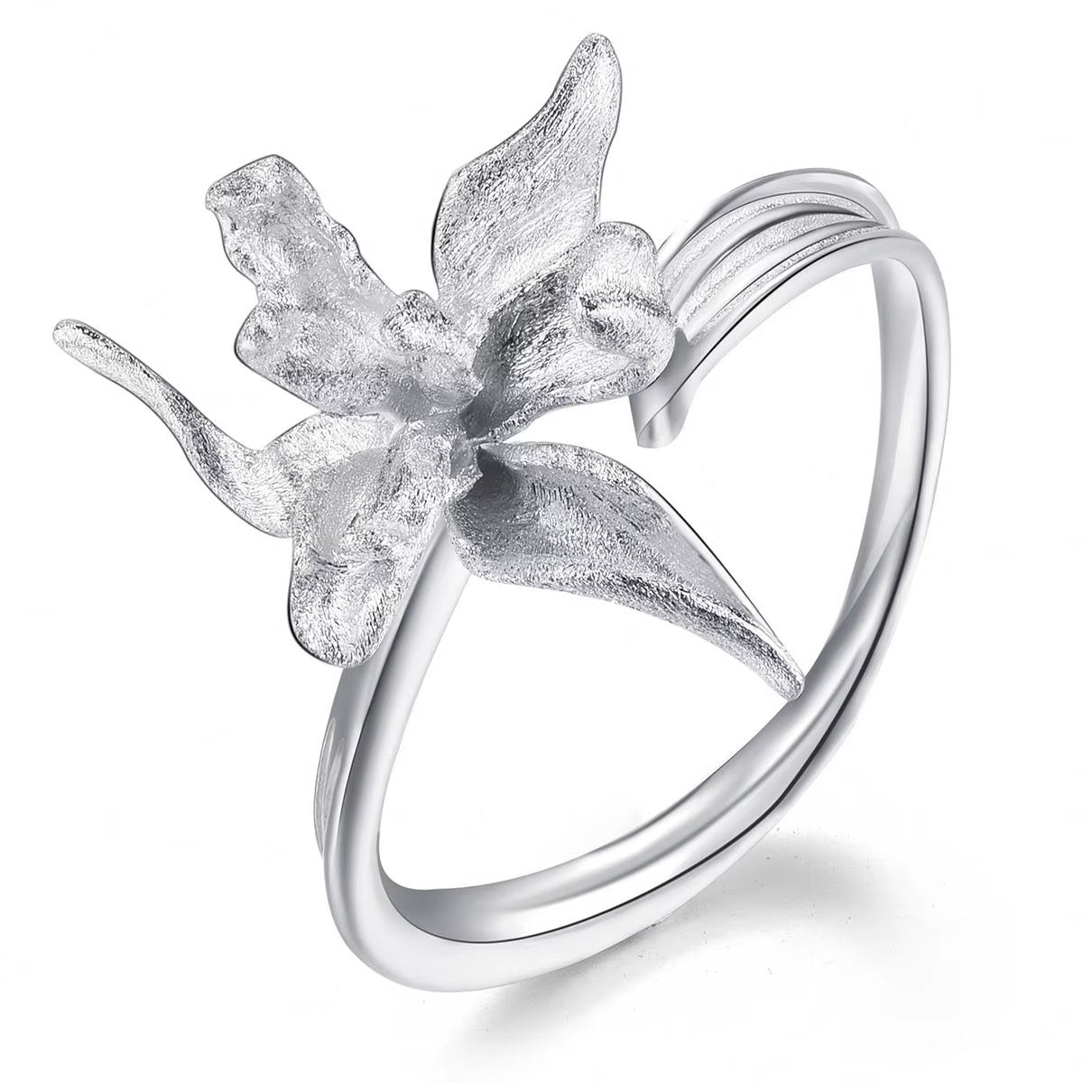 Orchid Bloom Statement Ring