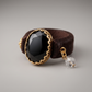 Black Oval Stone Ring
