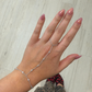 Floating Diamond Hand Chain Bracelet