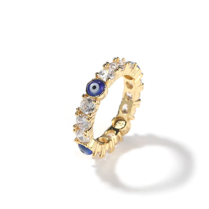 Evil Eye Eternity Ring