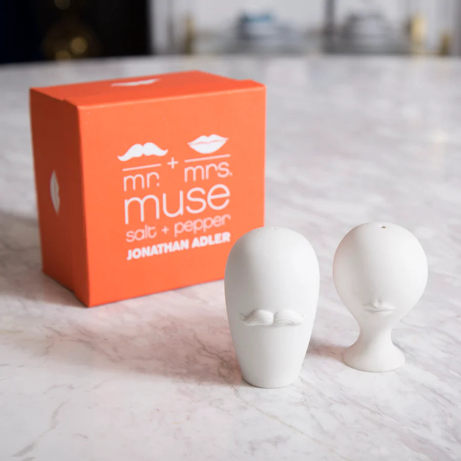 MR. & MRS. MUSE SALT & PEPPER SET/ Jonathan Adler