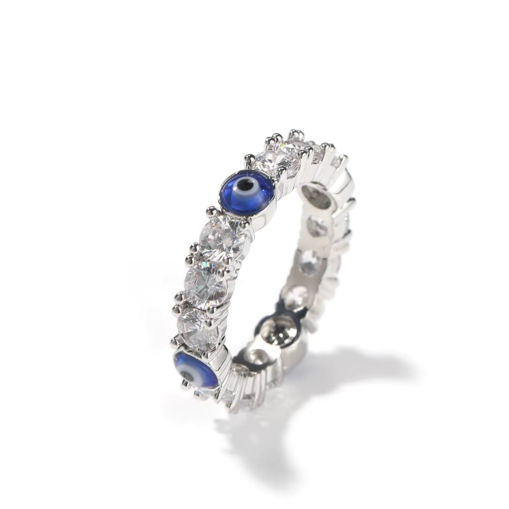 Evil Eye Eternity Ring