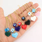 Evil Eye Heart Charm Necklace
