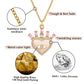 Blush Evil Eye Heart Necklace