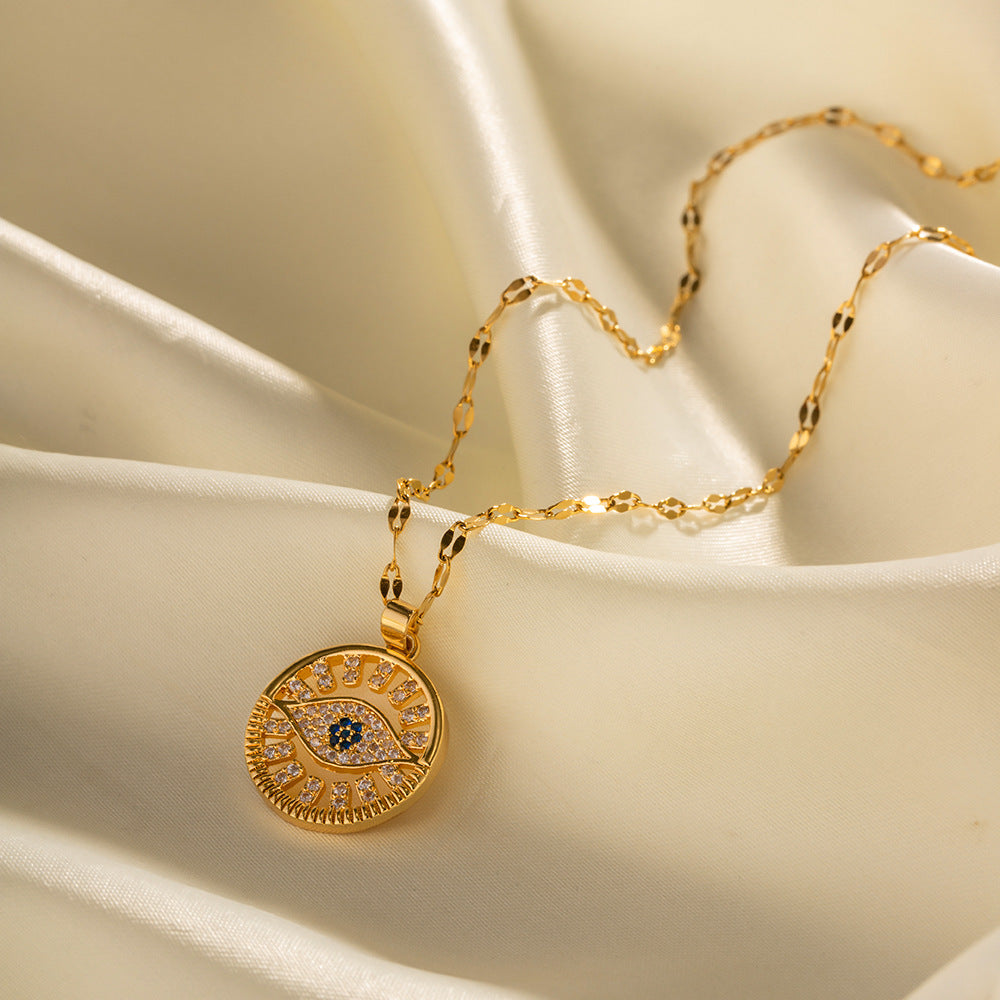 Evil Eye Radiance Medallion Necklace