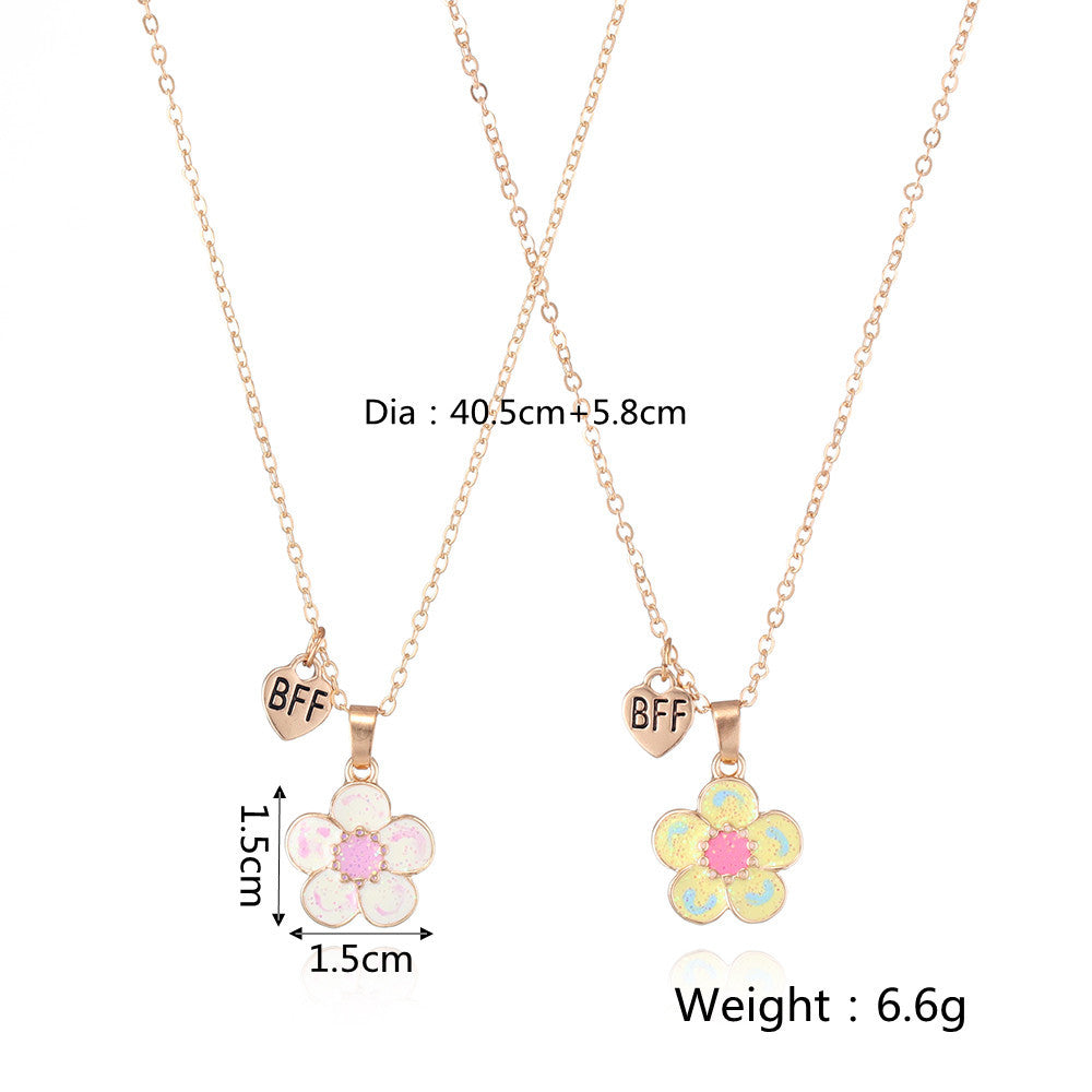 BFF Flower Necklace Set