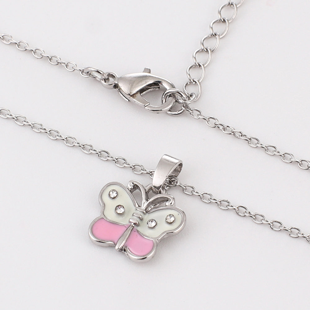Butterfly Charm Necklace for Kids