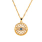 Evil Eye Radiance Medallion Necklace
