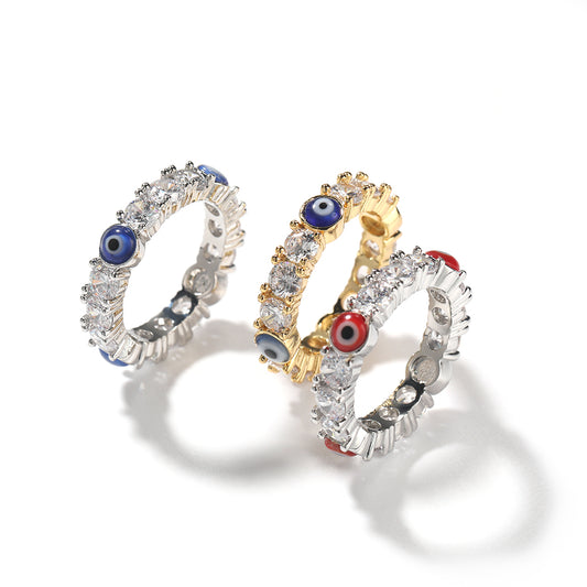 Evil Eye Eternity Ring