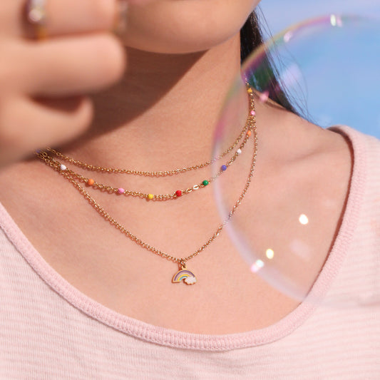 Rainbow Charm Necklace