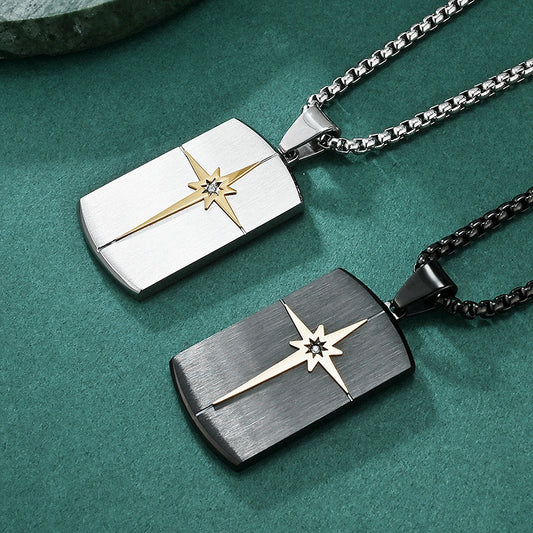 North Star Cross Pendant Necklace