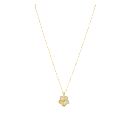 Adeline Pave Outline Pendant Necklace