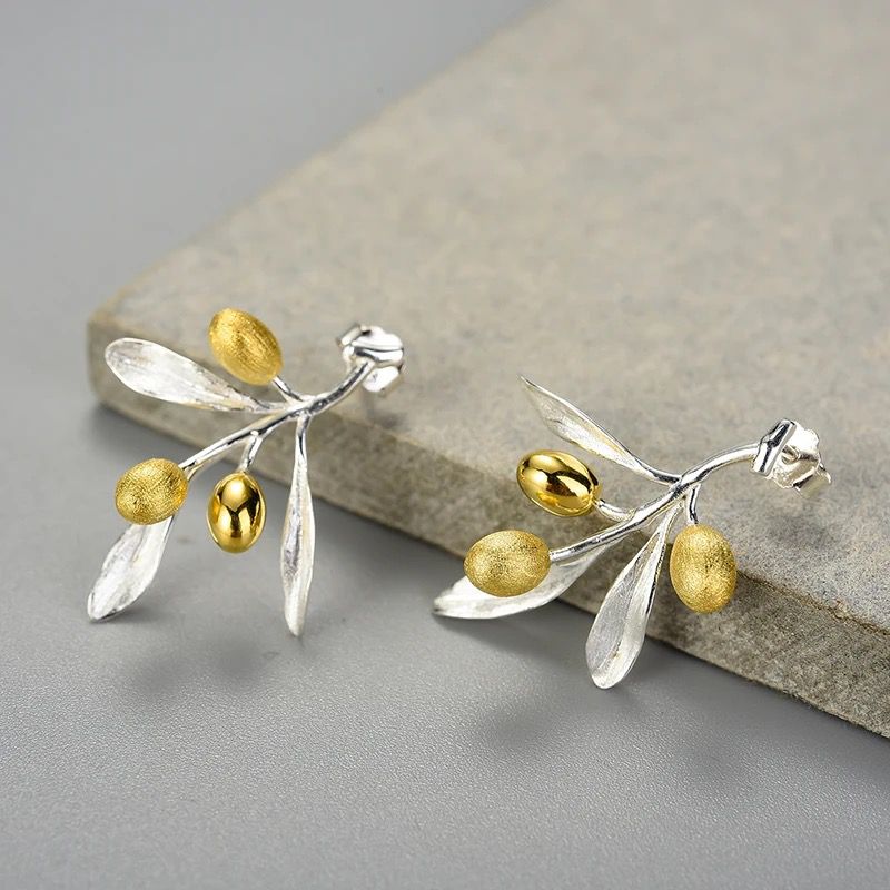 Olive Branch Earrings