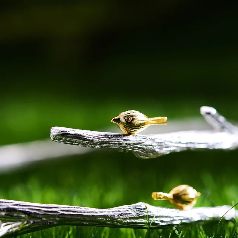 Nightingales on Branch Bracelet