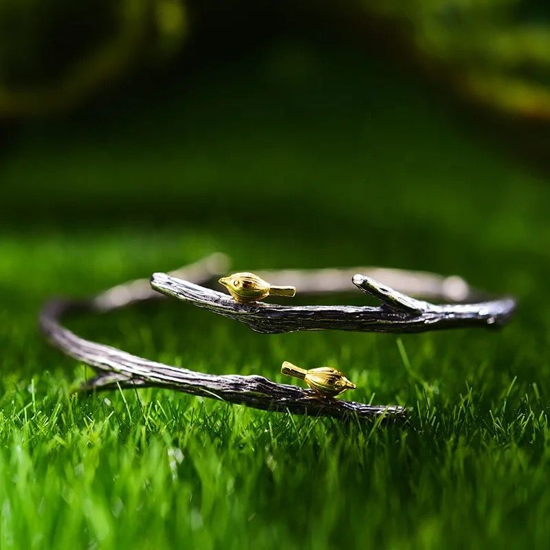 Nightingales on Branch Bracelet