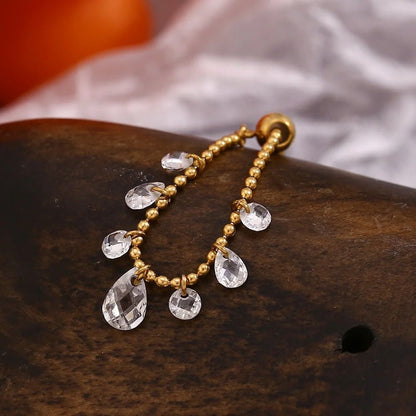 Golden Dewdrop Ring