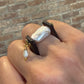 Natural Square Pearl Ring