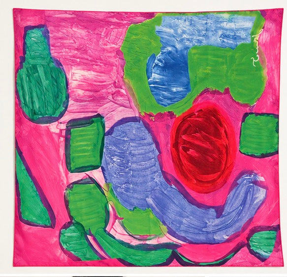Vibrant Expressions Abstract Art Scarf