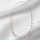 Rose Gold Mesh Short Necklace